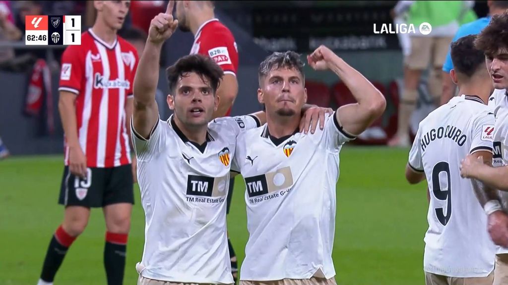 Athletic 1-1 Valencia: Gol de Fran Pérez