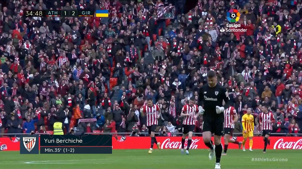 Athletic 1-2 Girona: Gol de Yuri