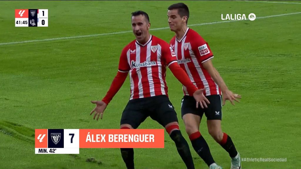 Athletic 2-0 Real Sociedad: Gol de Álex Berenguer