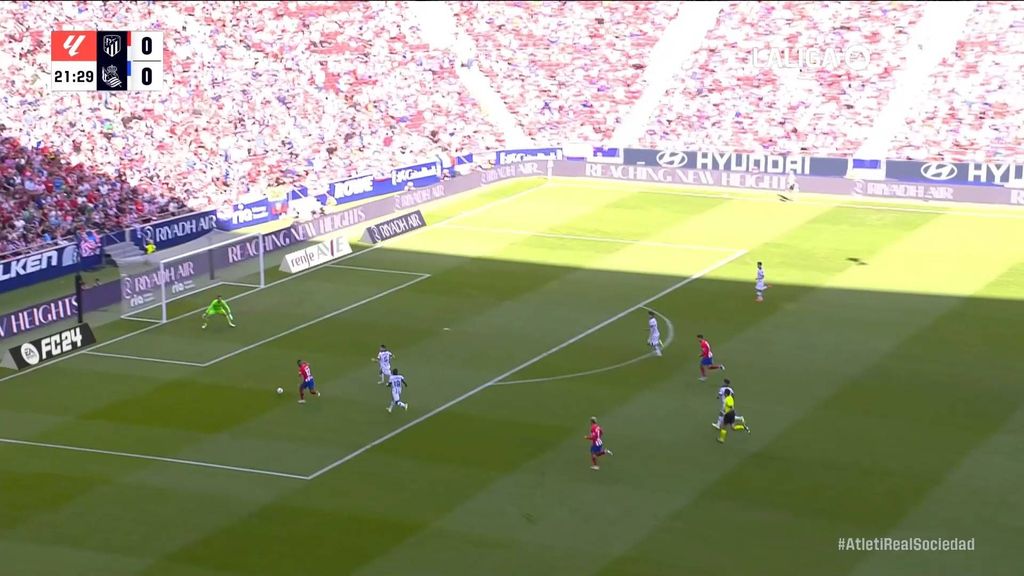 Atlético 1-0 Real Sociedad: Gol de Samu Lino