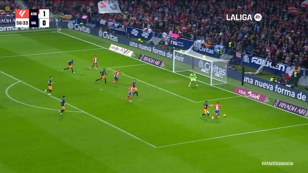 Atlético 2-0 Valencia: Gol de Depay