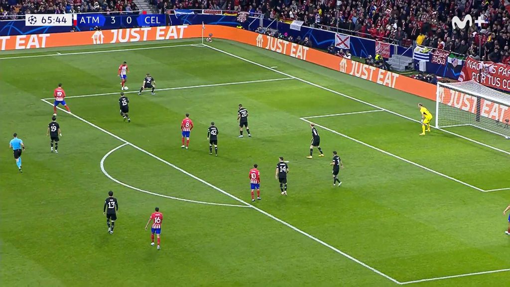 Atlético 4-0 Celtic: Gol de Lino