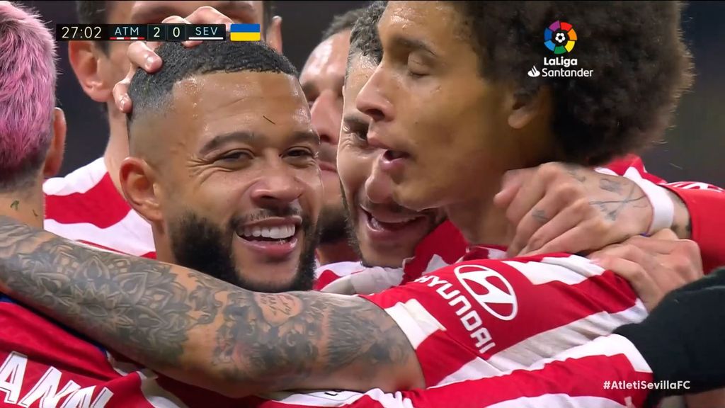 Atlético 6-1 Sevilla: Doblete de Memphis Depay