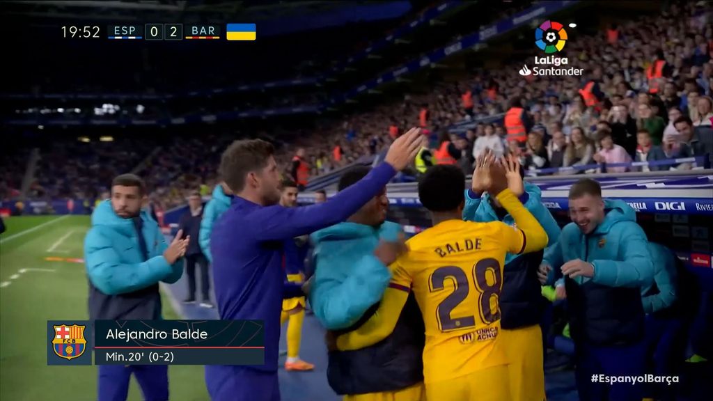 Espanyol 0-2 Barcelona: Gol de Balde