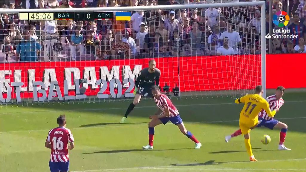 Barcelona 1-0 Atlético: Gol de Ferran Torres