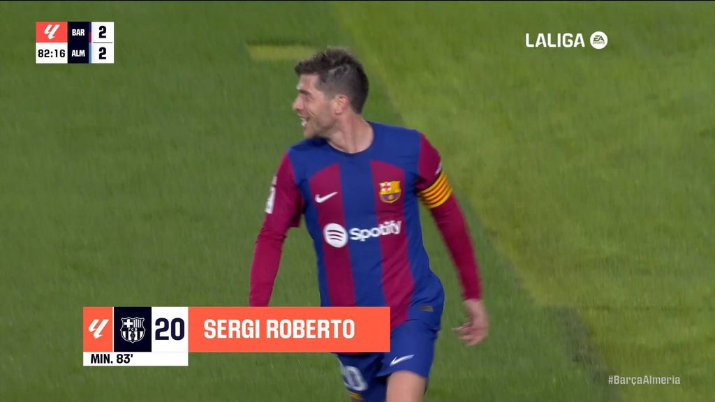 Barcelona 3-2 Almería: Resumen del partido
