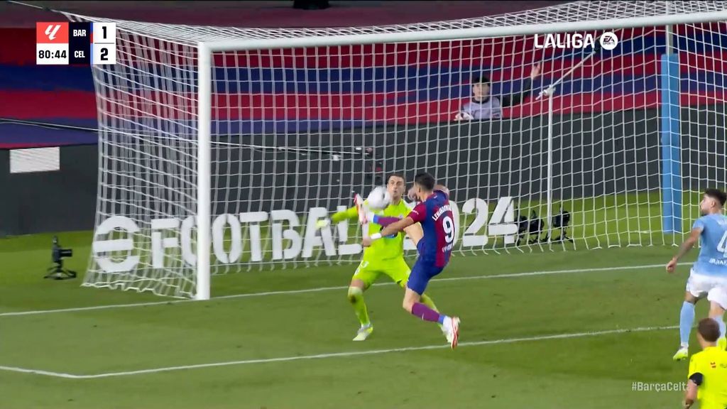 Barcelona 3-2 Celta: Doblete de Lewandowski