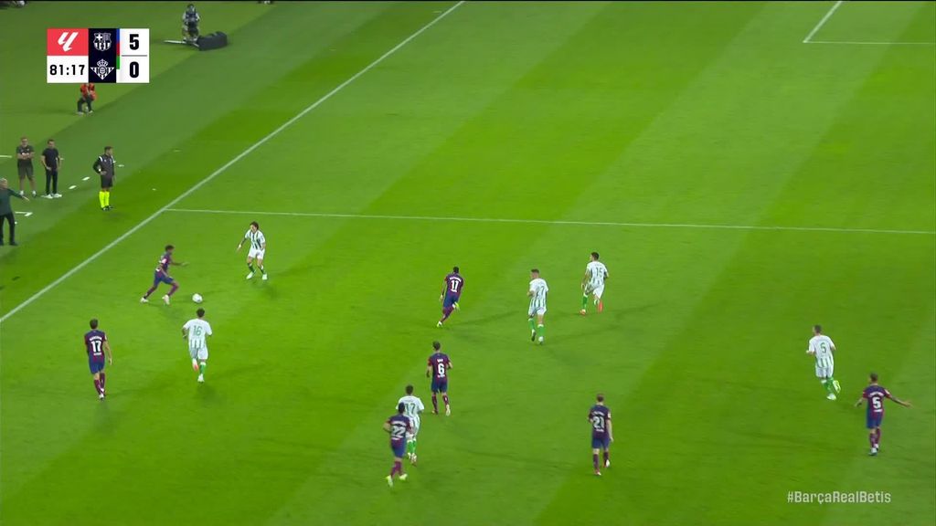 Barcelona 5-0 Betis: Gol de Joao Cancelo