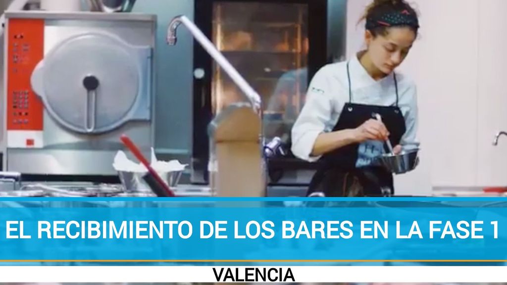Así reciben los bares valencianos en la fase 1 a sus clientes