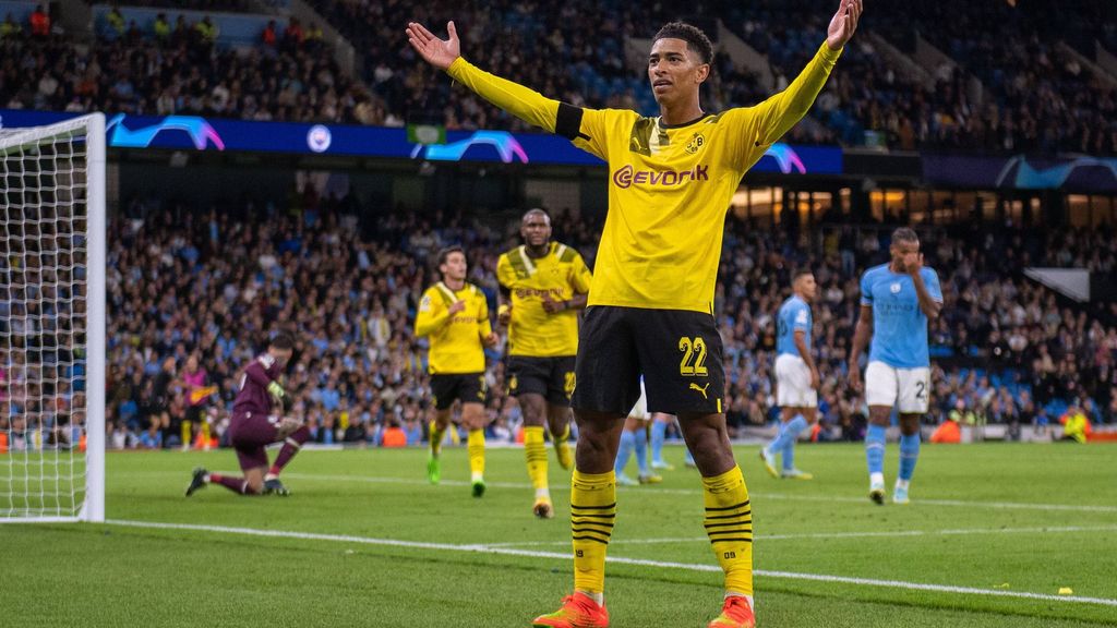 Goles de Bellingham en la fase de grupos de la Champions 22/23 con el Dortmund