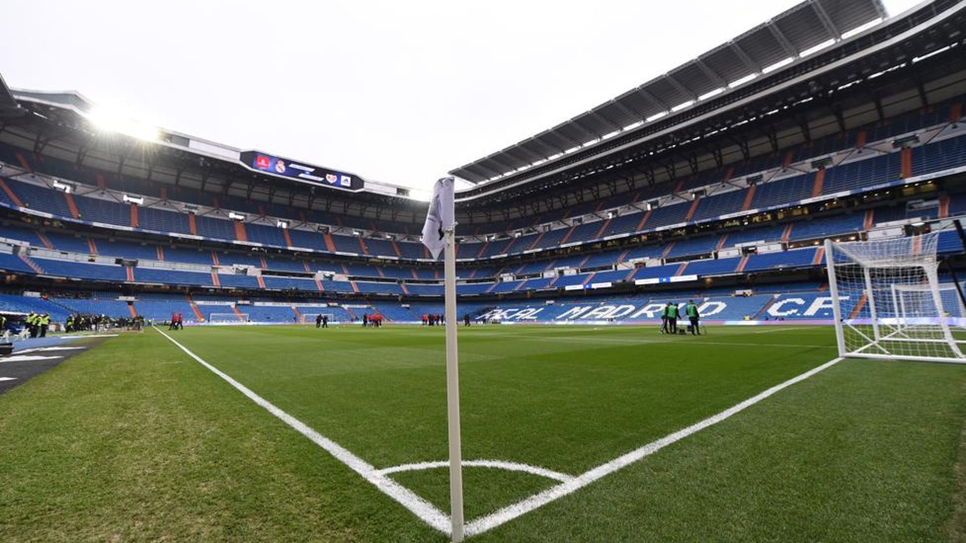 El Santiago Bernabéu, vacío