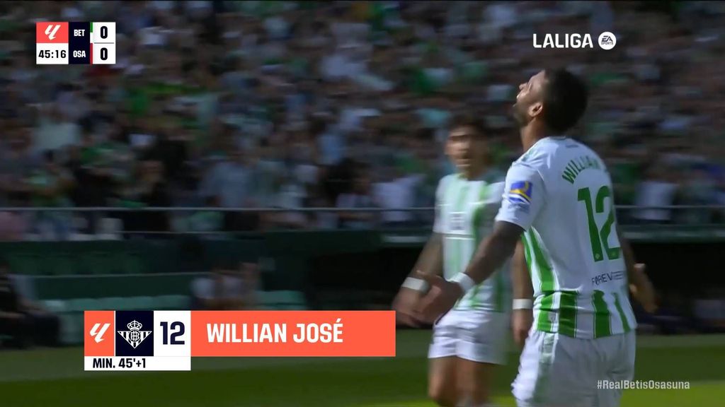 Betis 1-0 Osasuna: Gol de Willian José