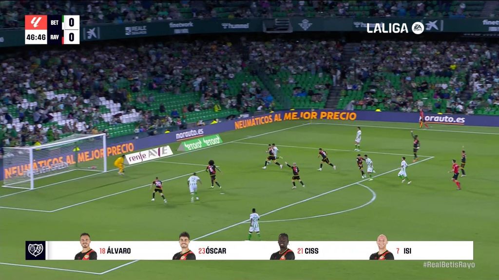 Betis 1-0 Rayo Vallecano: Resumen del partido