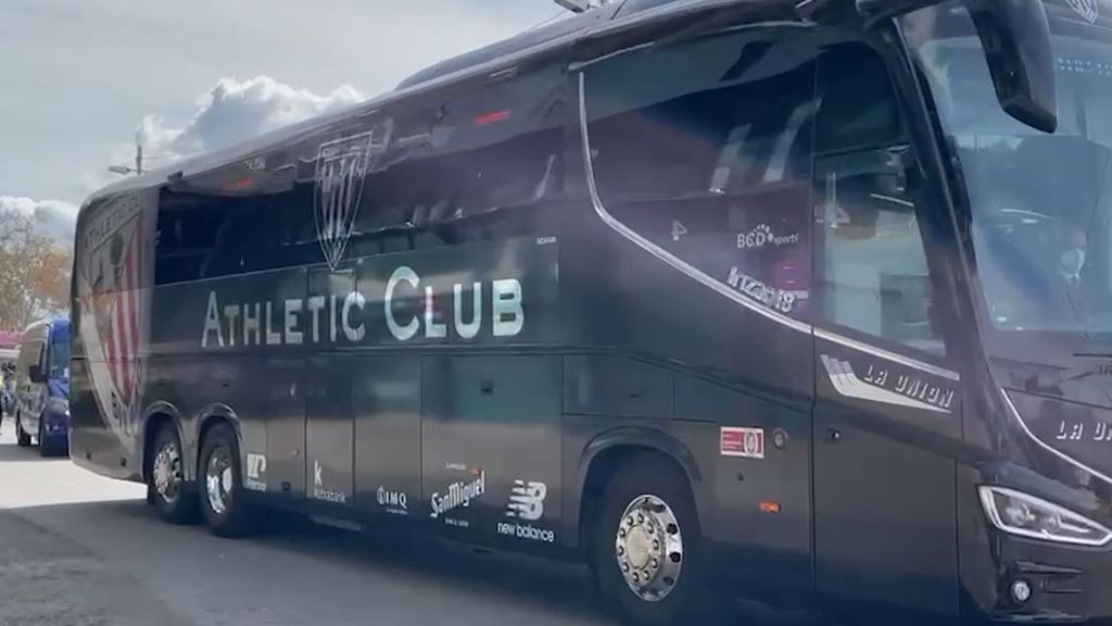 Betis-Athletic: Llegada del Athletic al Benito Villamarín