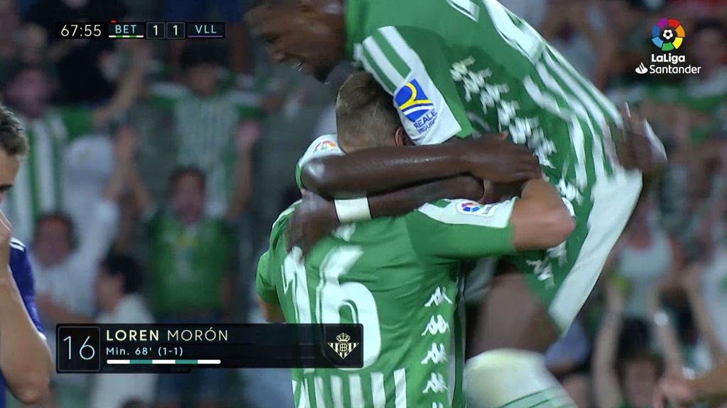 Real Betis-Real Valladolid: Gol 1-1, Loren (Jornada 1)