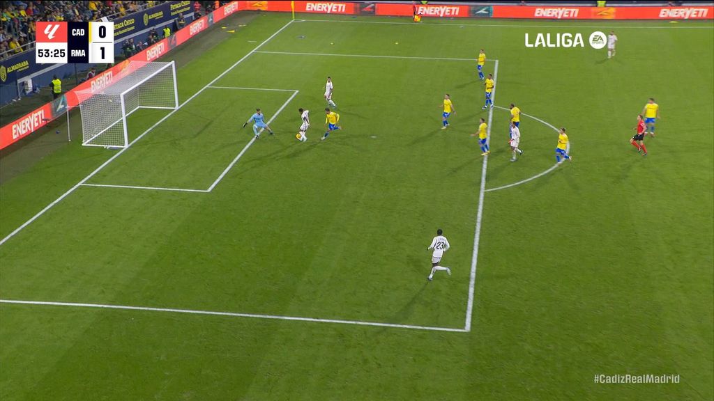 Cádiz 0-3 Real Madrid: Ocasión de Joselu