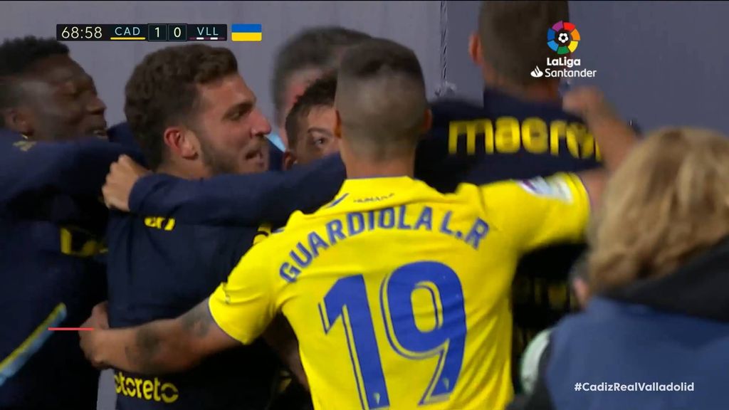 Cadiz 1-0 Valladolid: Gol de Bongonda