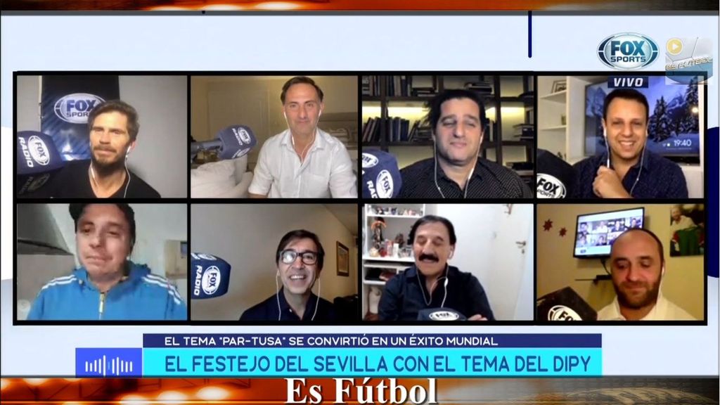 La emoción del Dipy, cantante de Par-Tusa, con la celebración de la Europa League del Sevilla