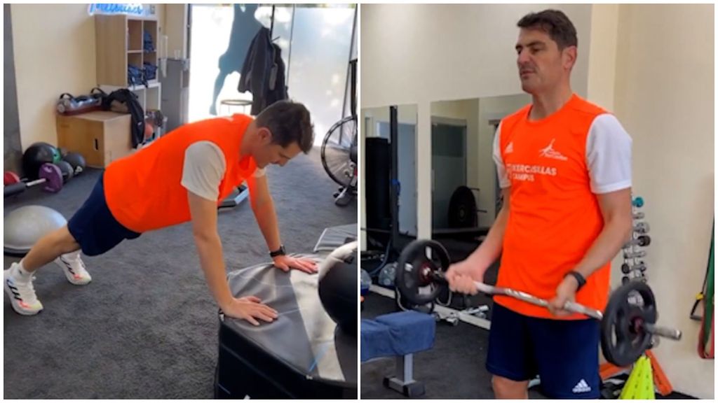 (Mediaset) Iker Casillas contrata a un famoso entrenador personal para ponerse en forma: así se machaca en el gimnasio