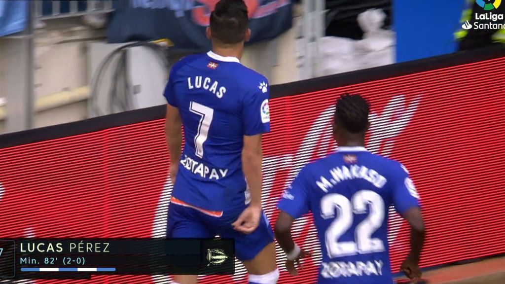 Alavés-Celta: Gol 2-0 Lucas Pérez