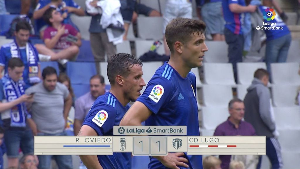 Oviedo 1-1 Lugo: Goles y resumen del partido