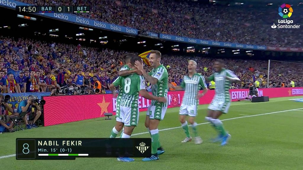 Barcelona 0-1 Betis: Gol de Fekir
