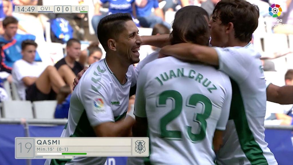 Oviedo 0-2 Elche: Resumen del partido