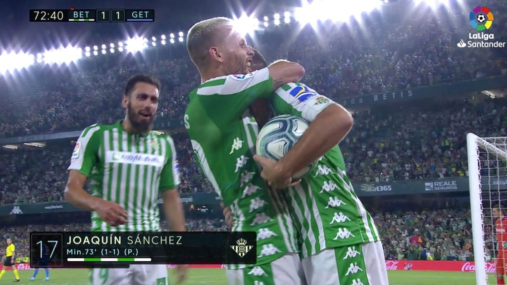 Betis 1-1 Getafe: Gol de Joaquín