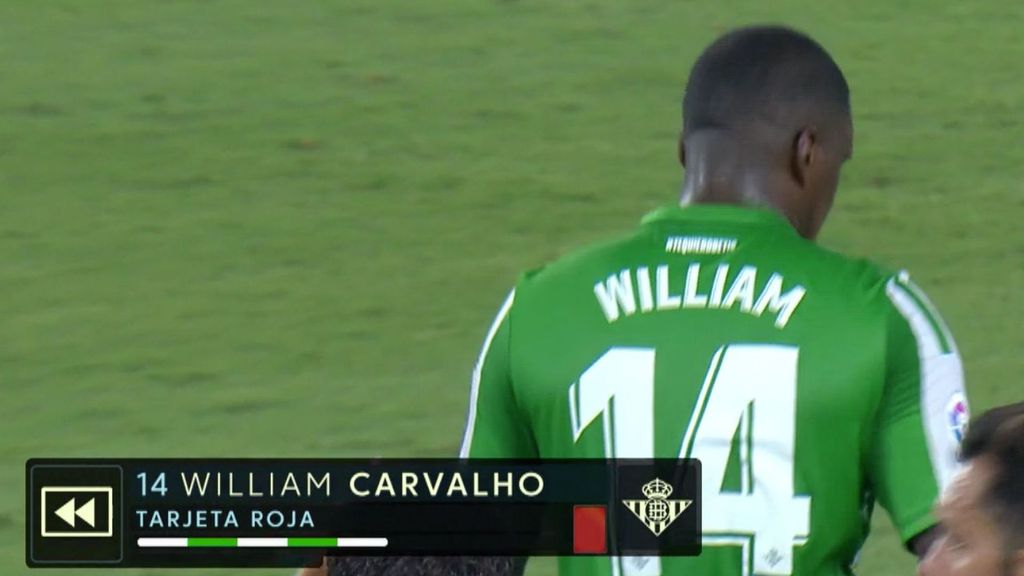 Betis-Getafe: Expulsión de Carvalho