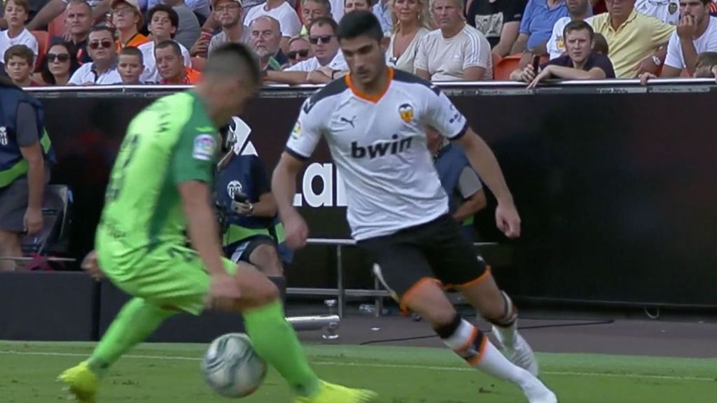 Valencia-Leganés: Espectacular regate de Guedes