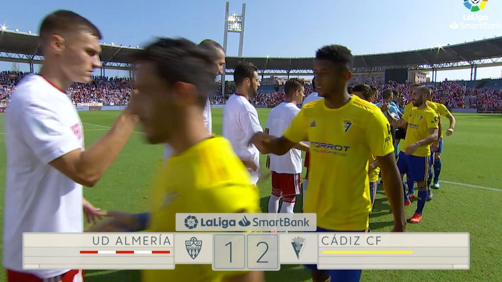 Almería 1-2 Cádiz: Resumen del partido