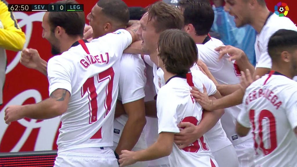 Sevilla 1-0 Leganés: Gol de Diego Carlos