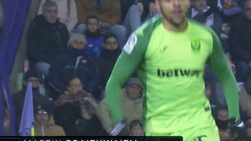 Valladolid 0-1 Leganés: Gol de Braithwaite