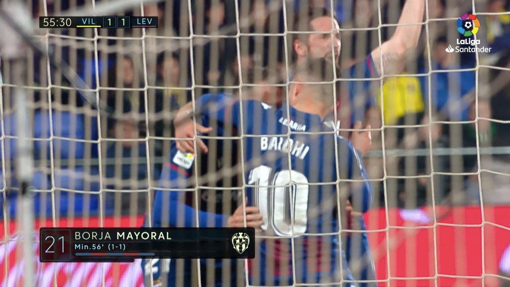 Villarreal-Levante: Gol de Borja Mayoral