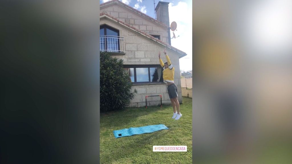 El entrenamiento de Okay Yokuslu en su casa