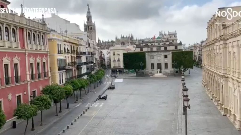 El mensaje de esperanza del ayuntamiento de Sevilla