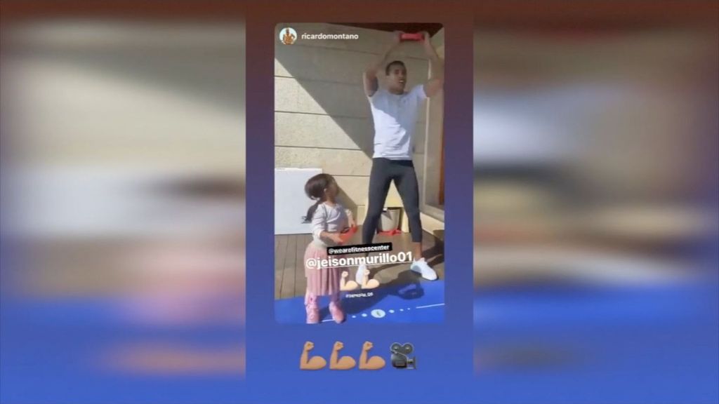 Murillo y su hija se entrenan durante la cuarentena por el coronavirus