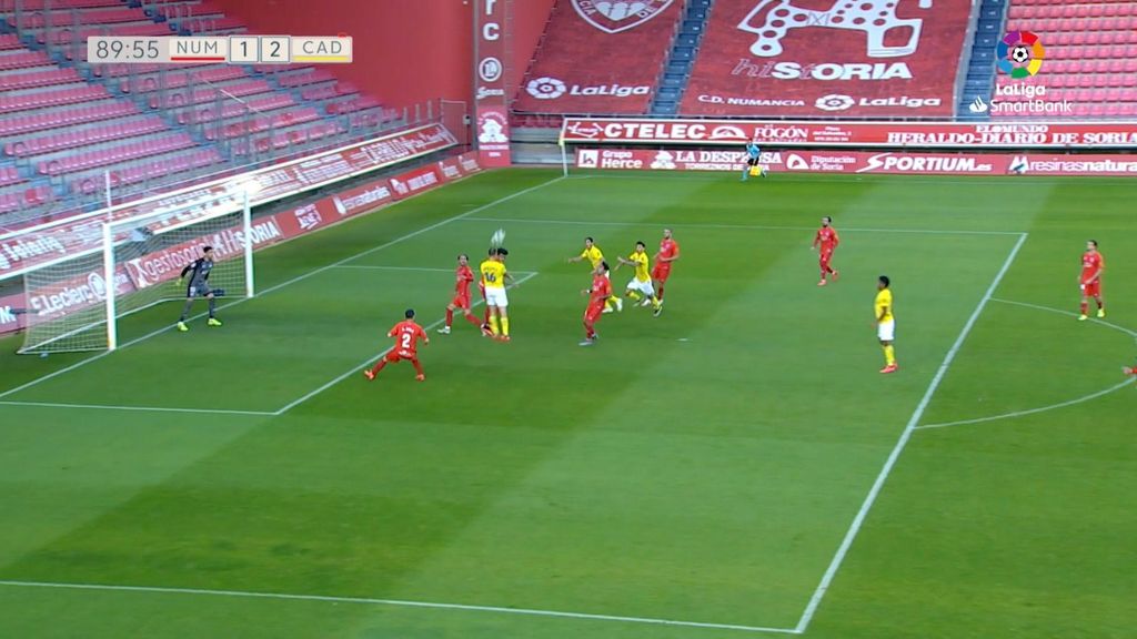 Numancia 1-2 Cádiz: Resumen del partido