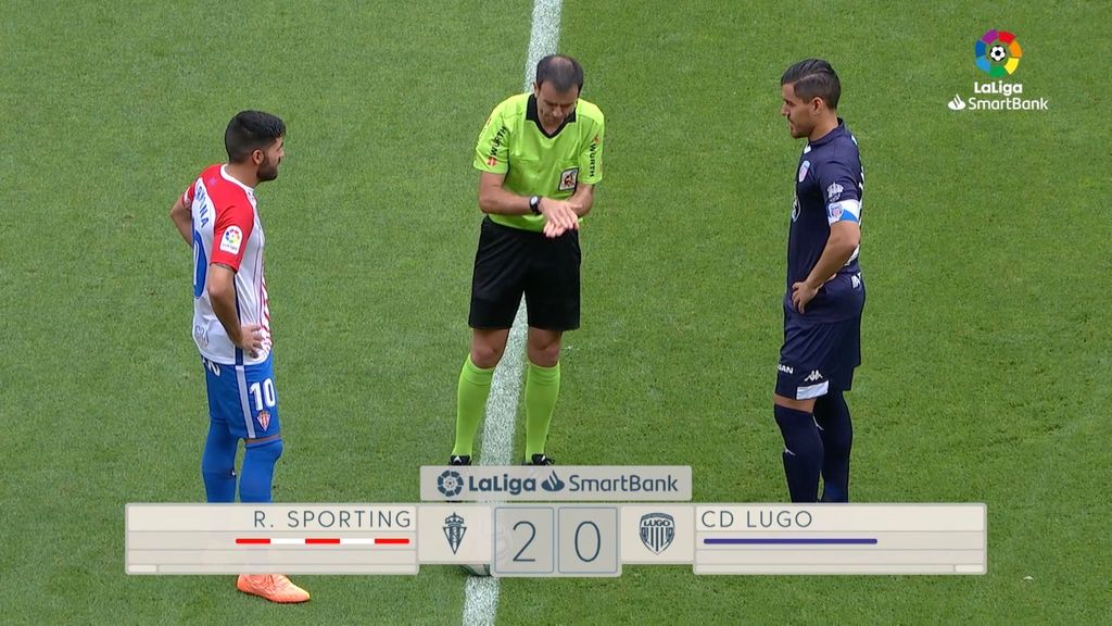 Sporting 2-0 Lugo: Resumen