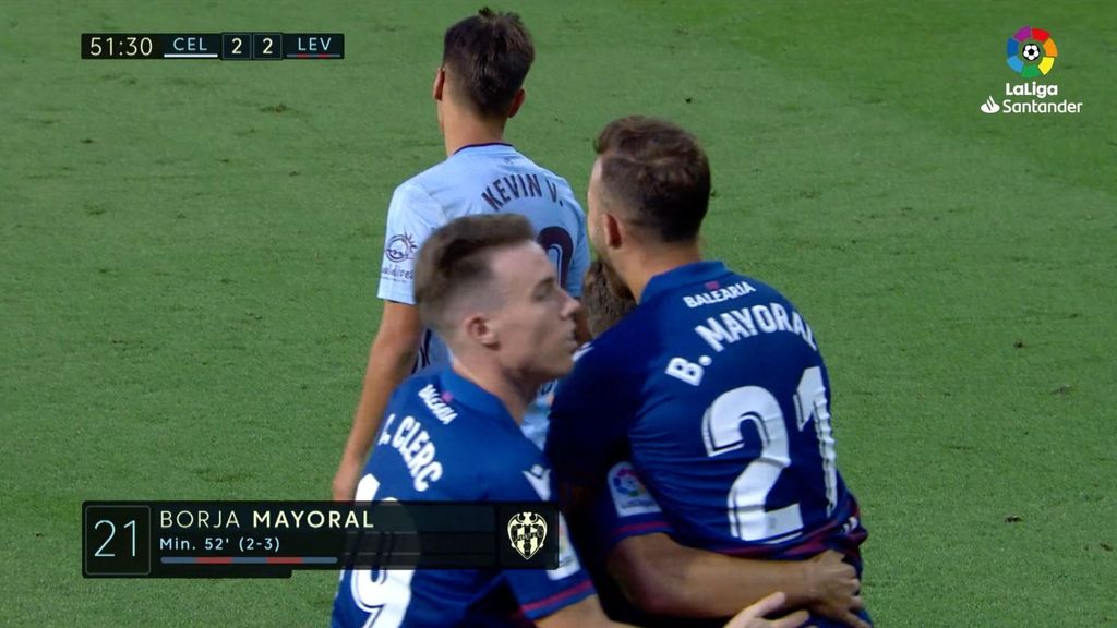 Celta de Vigo 2-3 Levante: Gol de Mayoral