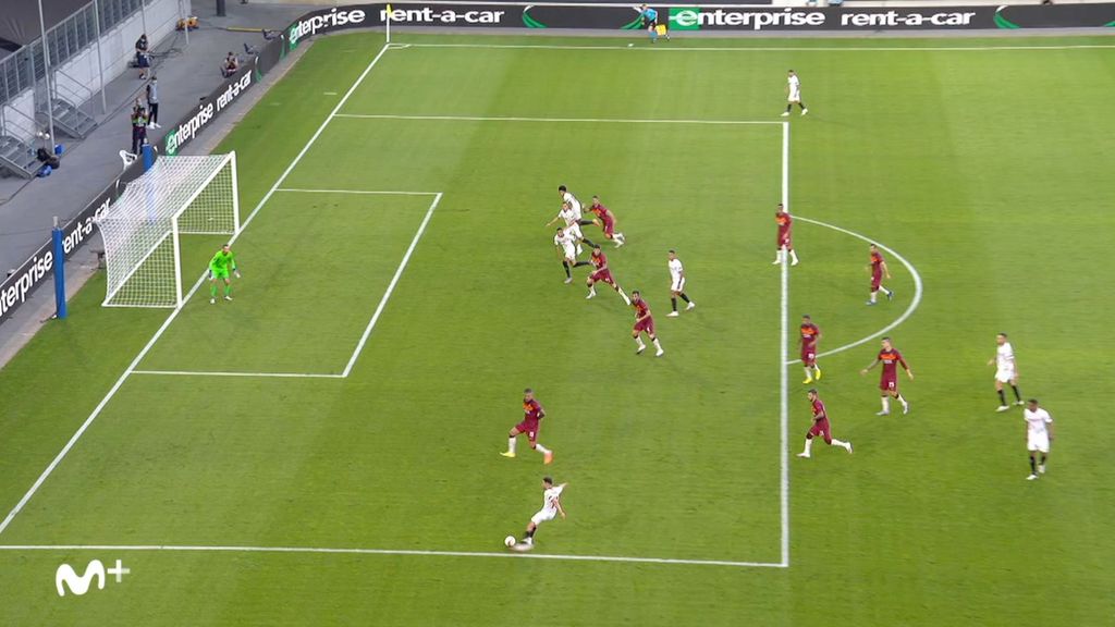 Sevilla-Roma: Gol anulado a Koundé