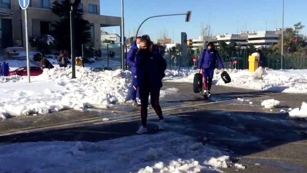 El Barcelona Femení sale de Madrid tras estar encerradas todo el fin de semana