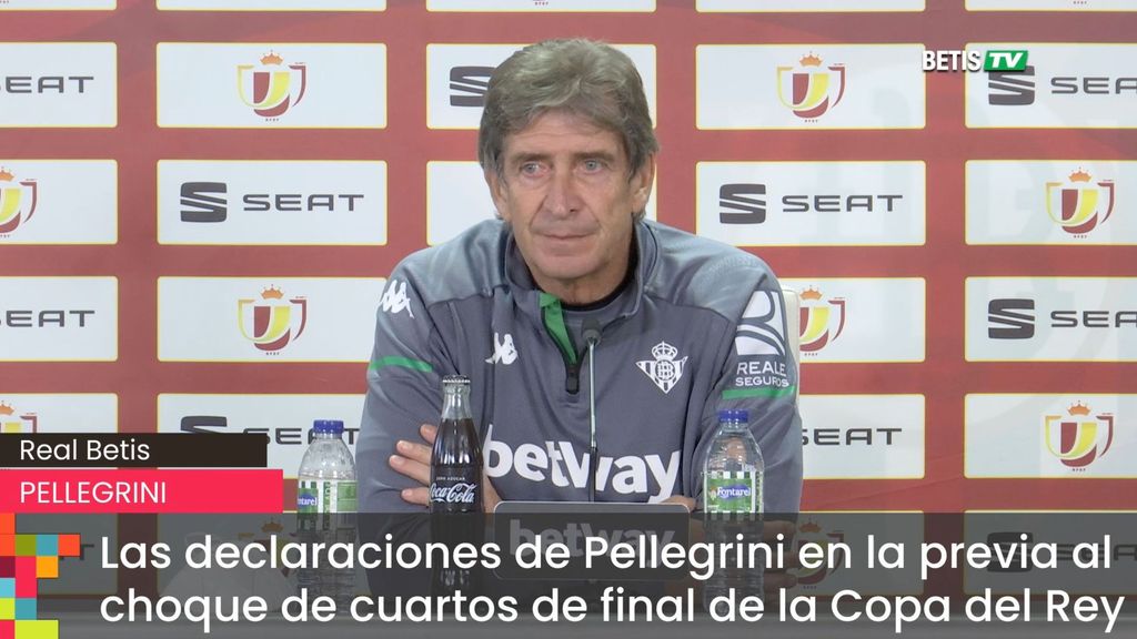 Las declaraciones de Pellegrini en la previa al choque de cuartos de final de la Copa del Rey frente al Athletic