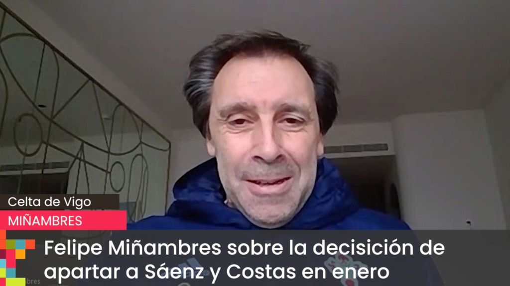 Felipe Miñambres sobre la decisición de apartar a Sáenz y Costas en enero