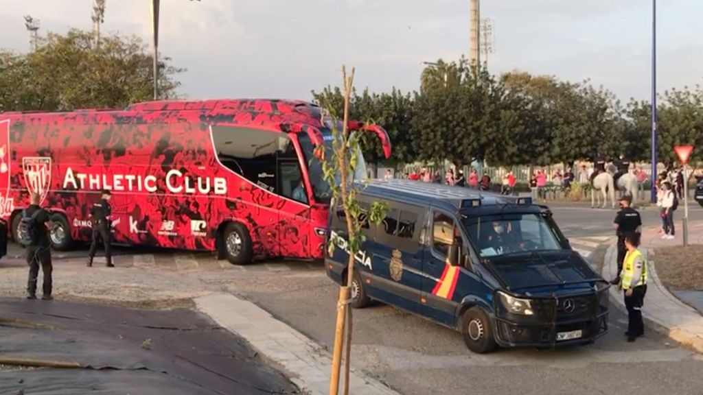 FInal Copa del Rey 2020 Athletic de Bilbao-Real Sociedad: Llegadas al Estadio de la Cartuja