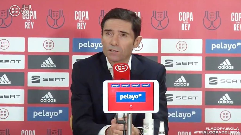 Marcelino tras la final de la Copa del Rey: "No hemos sido nosotros. Esa será la mayor frustración que tendremos dentro de unas horas"