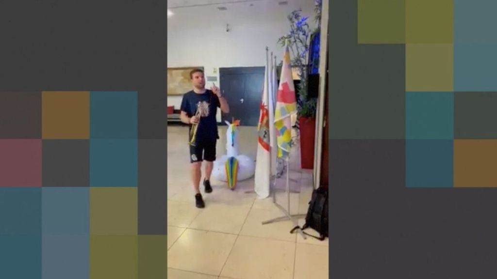 Final Copa del Rey 2020 Athletic Club-Real Sociedad: Illarramendi, a lo Villalibre con una trompeta en la celebración del título de Copa de la Real