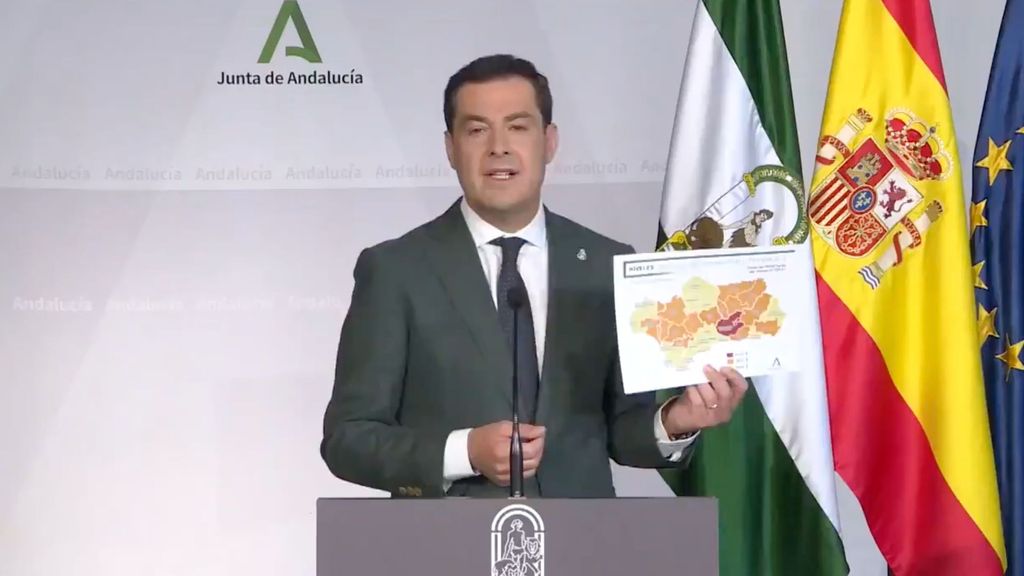 Juanma Moreno: "A partir del domingo 9 de mayo, desaparece el toque de queda y el cierre de la comunidad"