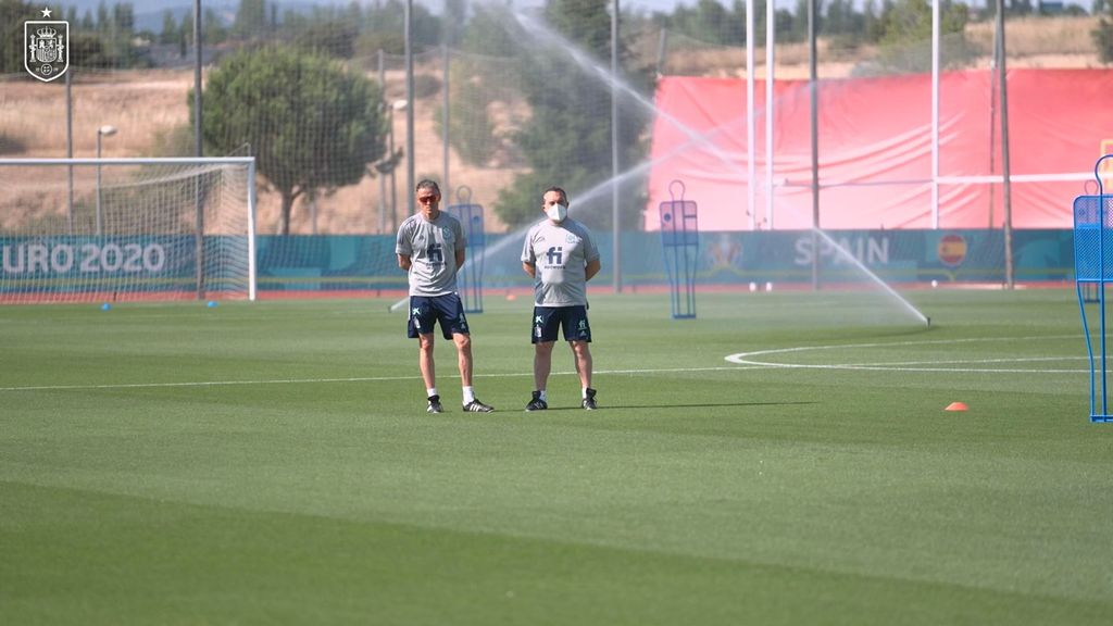 Entrenamiento de la Selección Española