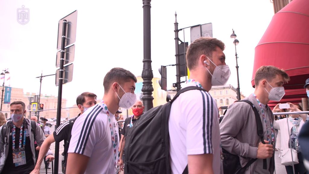 La selección española ya está en San Petersburgo